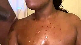 thick woman with big features performs oral then gets intimate in position