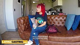 Petite Latina Redhead Pounded By Big Cock Agent