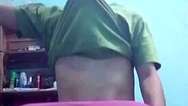 Couple films themselves fucking doggy style in thong and panties.