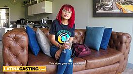 Petite Latina Redhead Pounded By Big Cock Agent