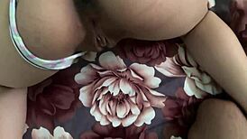 my best friend’s wife shows pretty boobs and takes cum inside