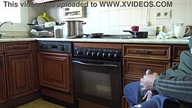 Unbelievable! Indian Bhabhi Gulps My Cumshot After Flashing My Massive Dick in Kitchen!