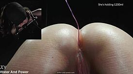 Violet Bee submits to enema, choking, and gagging in submissive British play. Watch her masturbate intensely!