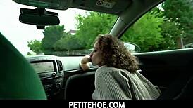 hey neighbor, check out this teen's christmas dildo surprise.