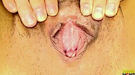 Mature Asian Lady's Messy Creampie