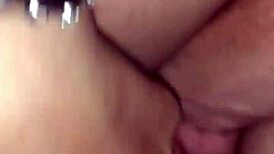 my girlfriend enjoys double penetration with two cocks in her pussy.