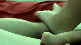 Natural Tits Footjob Action Turns Into Hardcore Fucking Session