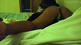 Gazing at the pretty teen's tight wet pussy.