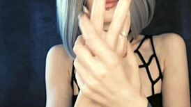 Relaxing Asmr Session with Oil and Cream Application on Teen Cosplay Costumes