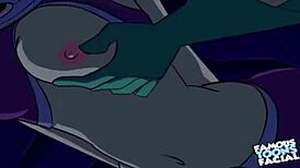 Watch starfire and robin in doggystyle!