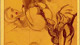 i love these vintage erotic drawings, theyre so antique and retro.