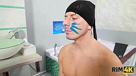 스타킹 입은 베이브 엉덩이 핥아주는 데 집착해