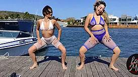 Latina Milf's Intense Oral Cumshot Beats Dance Calories