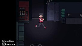 Running from hot animatronics in fuck nights.