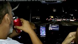 Petite Morena Fucks In Car