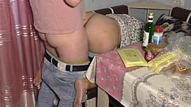 I’m overwhelmed seeing my mature stepmom ditch knitting for a wild blowjob and anal.