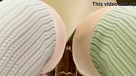 A young girl with a cursed bra gets fucked in university hentai, her big ass bent over in pov