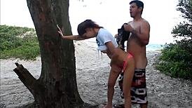 i passed my dick in her on the sand