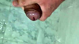 Twink jerks off in shower, part 2, cute and exotic