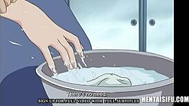 Cheating Busty Jap Wife and Slutty Mother-in-Law in Wild Assfucking