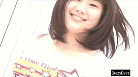 Japanese cutegirl flaunts tight body and big tits