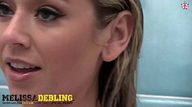 Melissa Debling Showers With Big Tits.