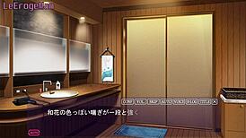 Hiroto overhears the wife next door in a cheating bath anal session