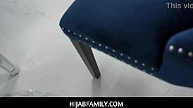 Bianca fucks huge cock in hijab!