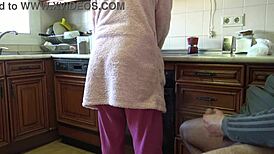 Unbelievable! Indian Bhabhi Gulps My Cumshot After Flashing My Massive Dick in Kitchen!