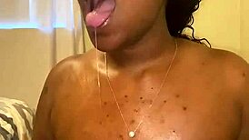 thick woman with big features performs oral then gets intimate in position