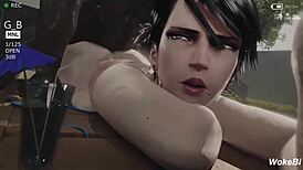 bayonetta 3d hentai compilation featuring big ass brunette deepthroat 😈