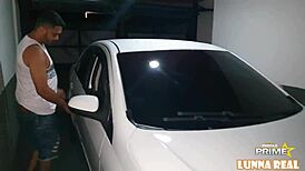 Husband watches Thales Milleto with his young wife.