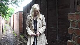 Blonde Satine Spark Dares Public Nudity and Park Masturbation