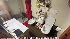 Boy spied masturbating in shower