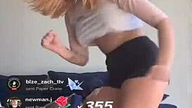 Bouncing Blonde Titties