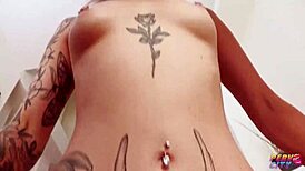 nichole saphire's tattooed ass gapes from intense anal fucking