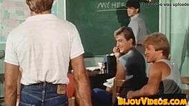 vintage gay studs fucking bareback until hot cum erupts