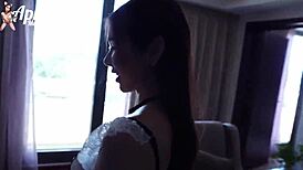 i fucked april maxima rough dp first time, anal creampie and facial