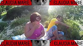 Fat European Woman Inserts Cookies Into Pussy For Gay Friend To Eat