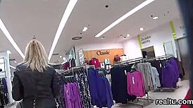 Gorgeous czech teen seduced in supermarket, poked in POV! 😏