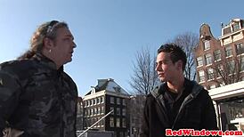 wow, this dutch hooker deepthroats and gets jizzed hard! 😜