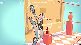 in this odymos lgbt hentai game ep 2, they fuck the ceiling lamp as an anal plug.