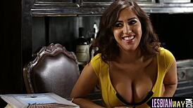 Busty Lesbos Strip Clothing And Ignite Wild SEX Now!