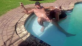 I always wanted to see my wife fuck a random guy in the pool