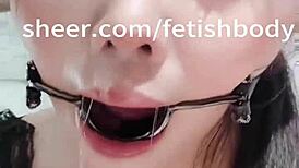 Extreme deepthroat goddess chokes and gags with spit dripping everywhere. Is this too rough?