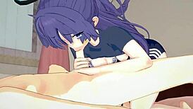 want to see yuuka's thicc thighs in blue archive 3d hentai?