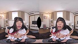 TRAIN the dominant uniform girl Hina, OBSERVE your slave from afar.