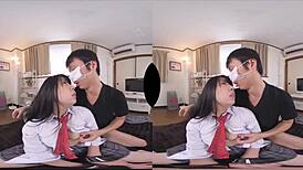 TRAIN the dominant uniform girl Hina, OBSERVE your slave from afar.