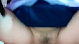 New clip of teen student riding raw after school while parents away. Her wet pussy drips on cock until creampie!