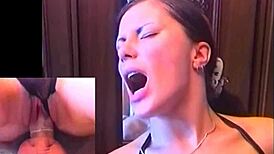 gorgeous jana rides for super orgasm in lingerie. how does she feel so damn good?